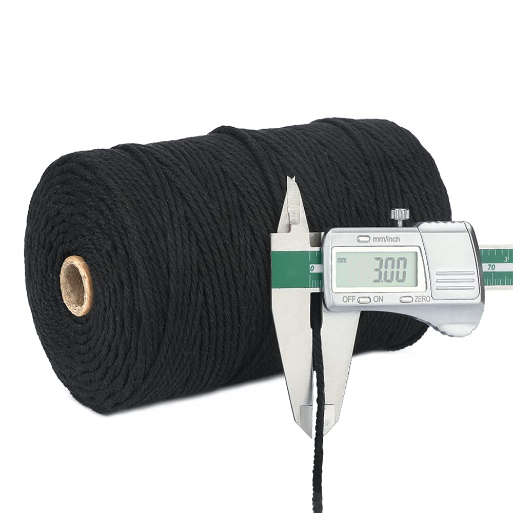 jijAcraft 50M White Cotton String: 2MM Cooking String for DIY Crafts
