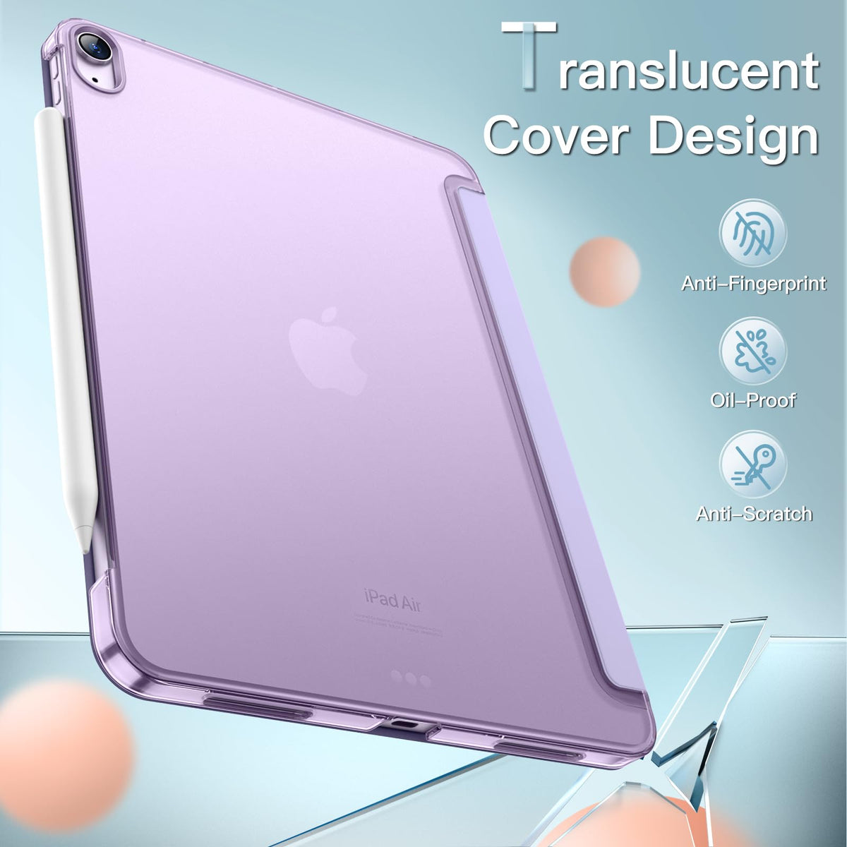 JETech Case for iPad Air 11" M4/M3/M2 & iPad Air 5/4 10.9", Starlight