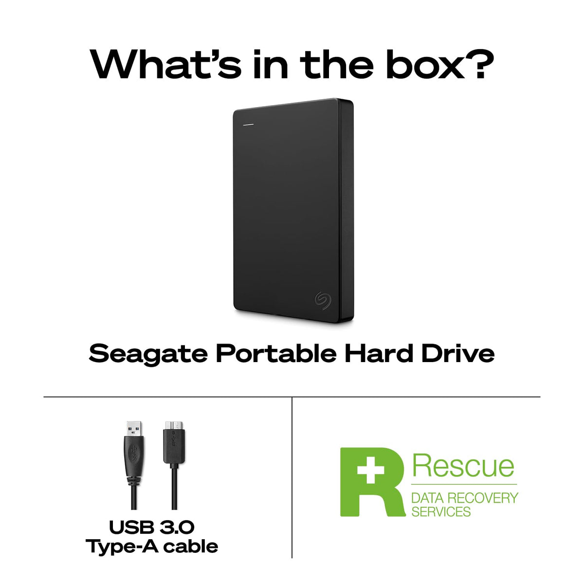 Seagate 5TB Portable Hard Drive | USB 3.0 (STGX5000400)