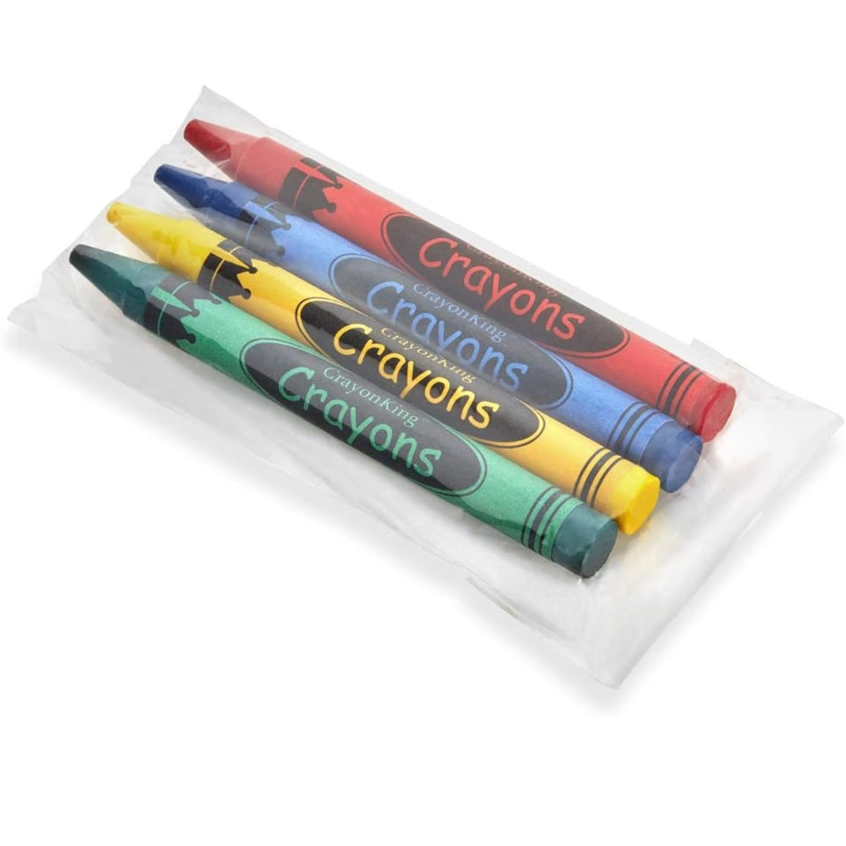 CrayonKing 100 Bulk Crayons, 25 Individually Wrapped 4-Packs