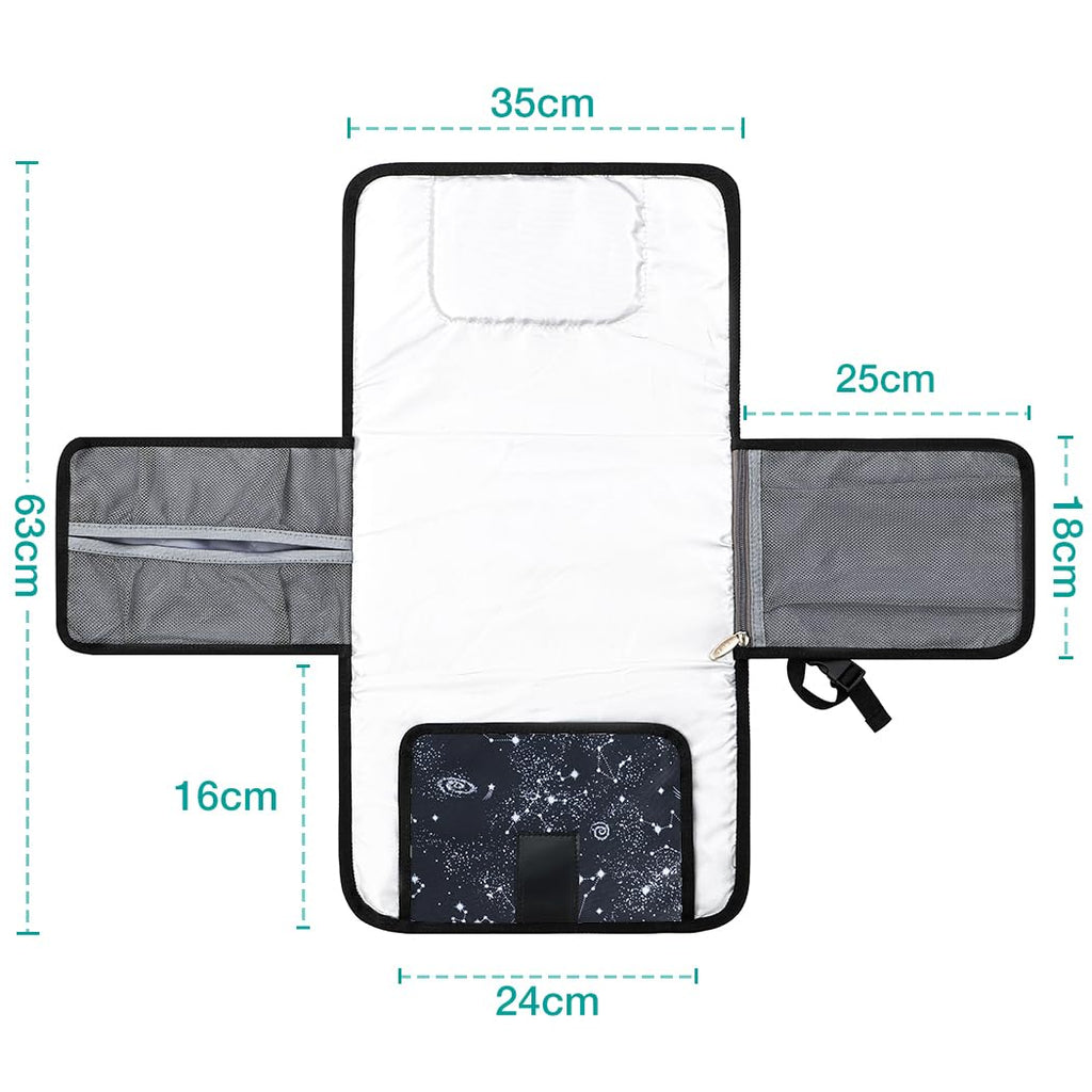 Lekebaby Portable Nappy Changing Mat Travel Baby Change Mat