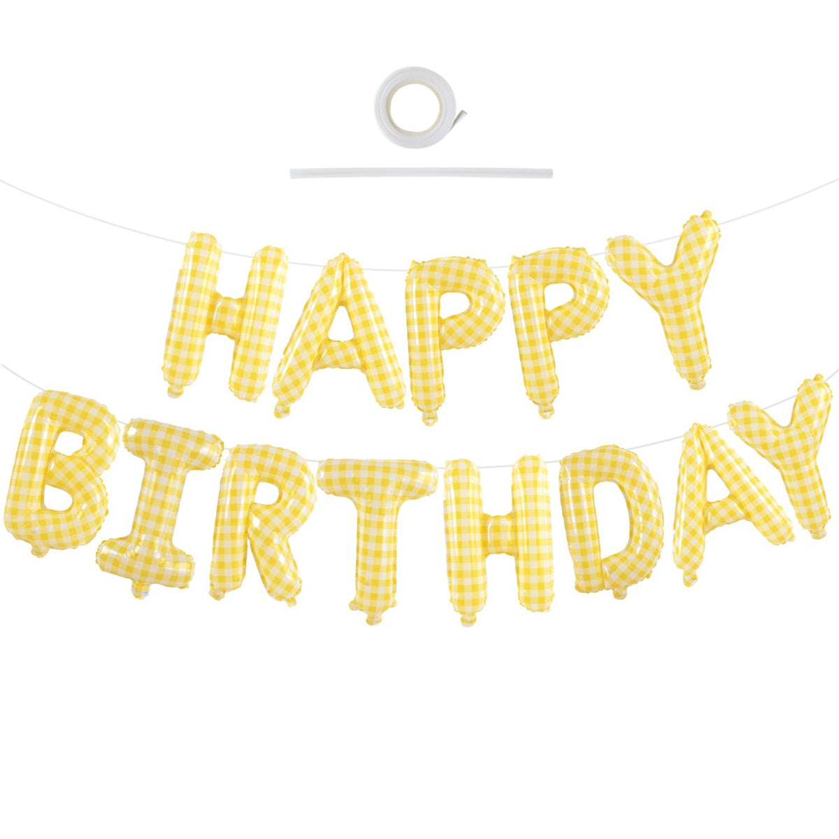TONIFUL 16 Inch Black Happy Birthday Balloons Banner Decorations for Men