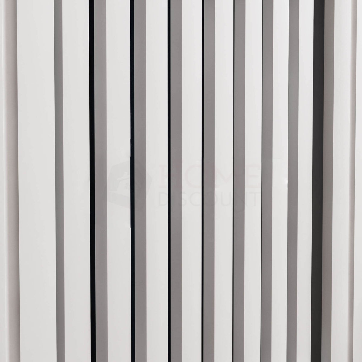 Vida Designs Chelsea Radiator Cover White - Medium - Modern Vertical Slat Design For Optimal Heat Circulation - H82xW111xD19cm - Painted MDF Cabinet Ideal For Living Room & Hallway