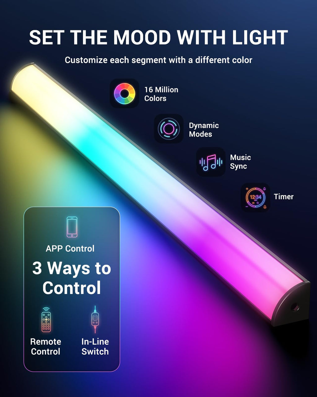 PERLESMITH TV Wall Bracket, for 37-85 Inch TVs 60kg, Max VESA 600x400mm