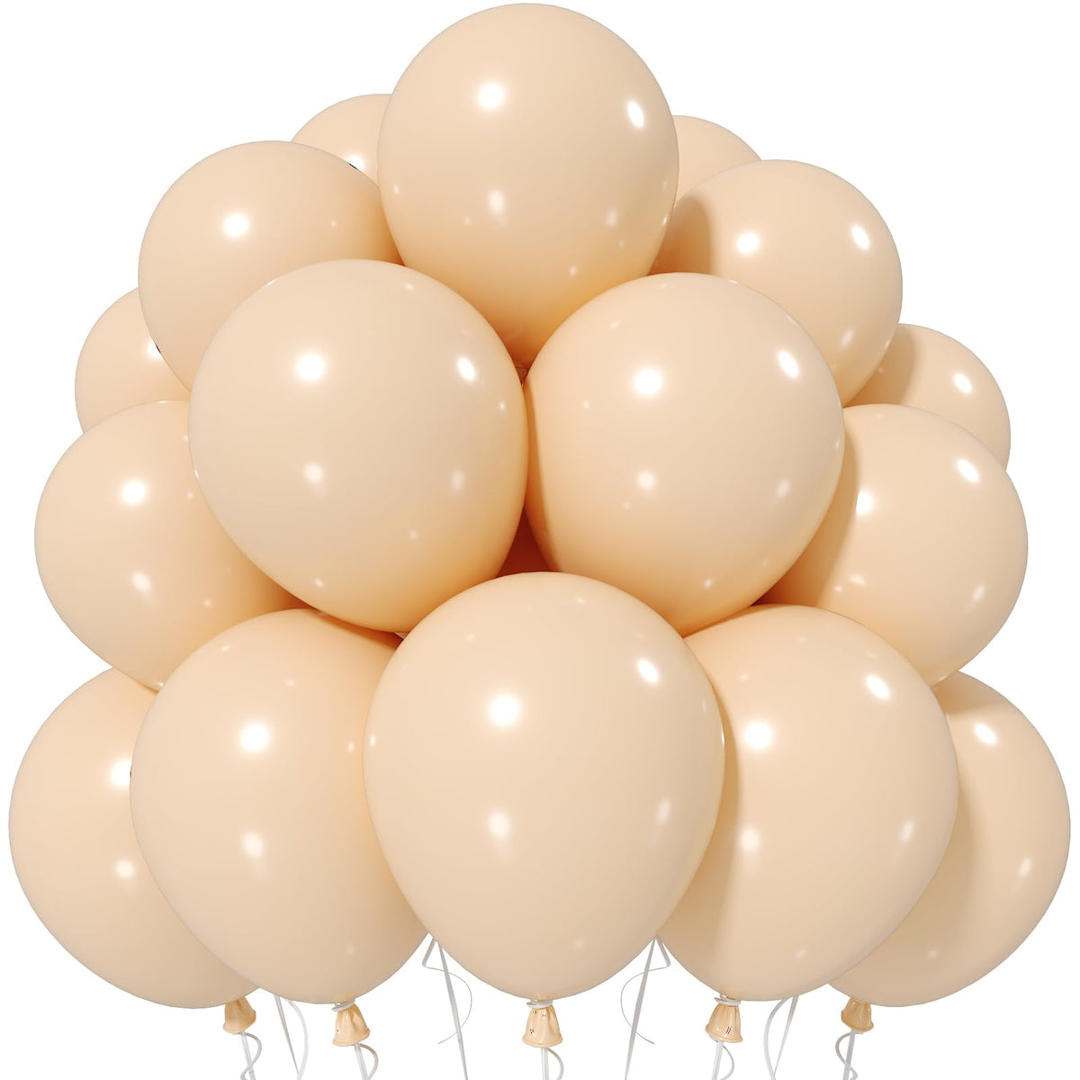 Jobkoo Dusty Pink Balloons, 12 Inch 50 Pcs Boho Blush Pink Latex Balloon