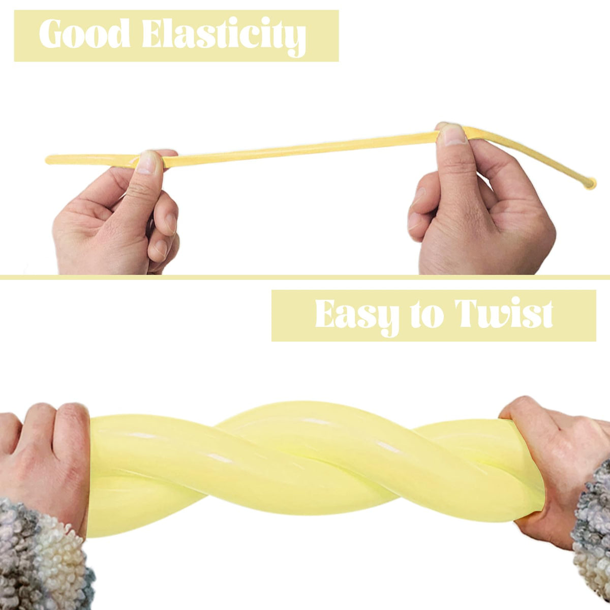 ASIYUHY 260 Balloons Clear Long Balloons 100 Pack Twisting Animal Balloon