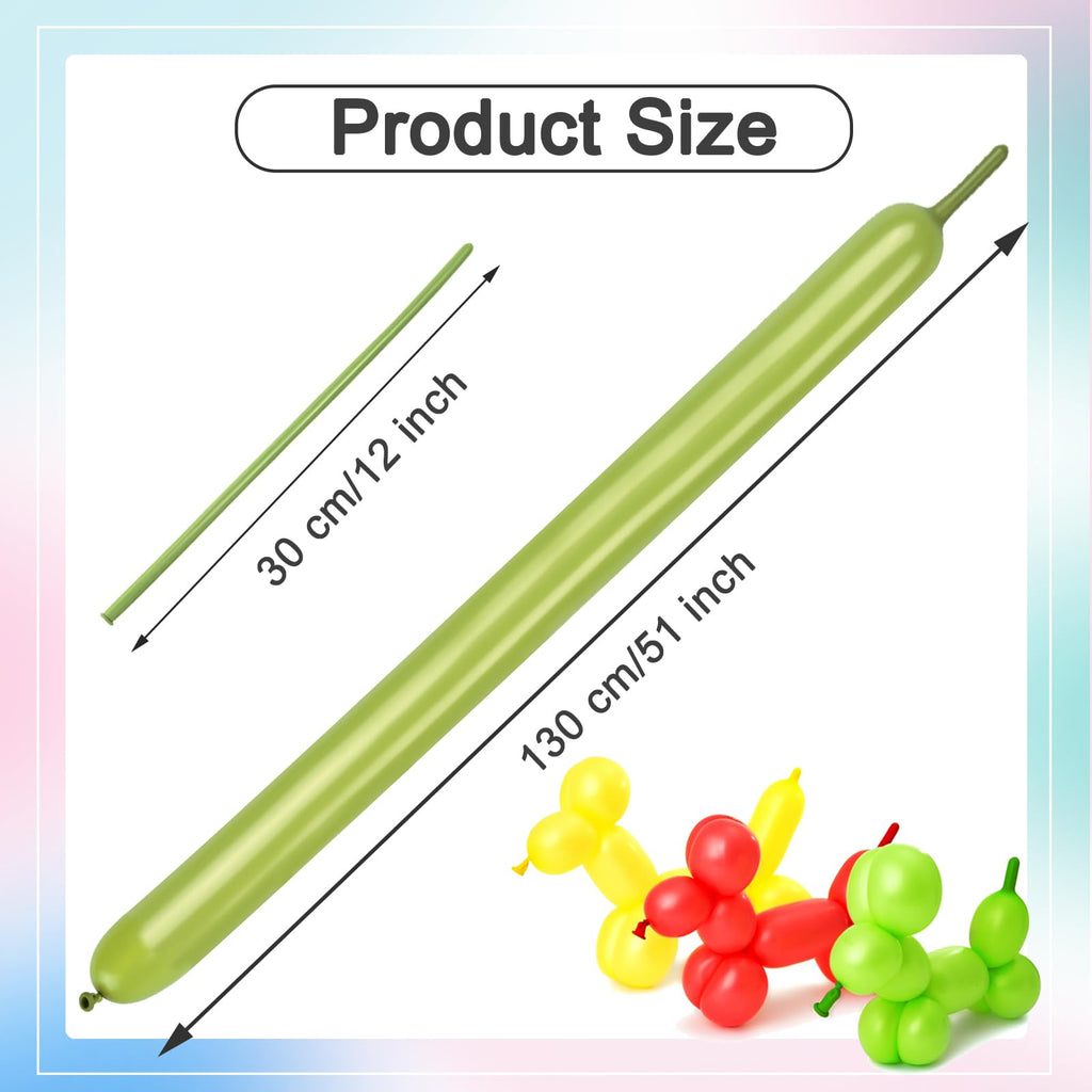 260 Balloons - Clear Long Balloons for Tying Balloon Arch & Balloon Ties