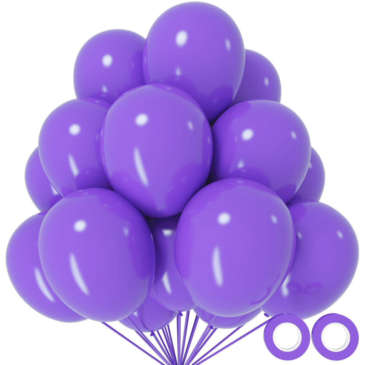 110pcs Black Balloon 12 inch, Black Latex Balloons for Birthday Party Baby Shower Wedding(with 2 Ribbons).