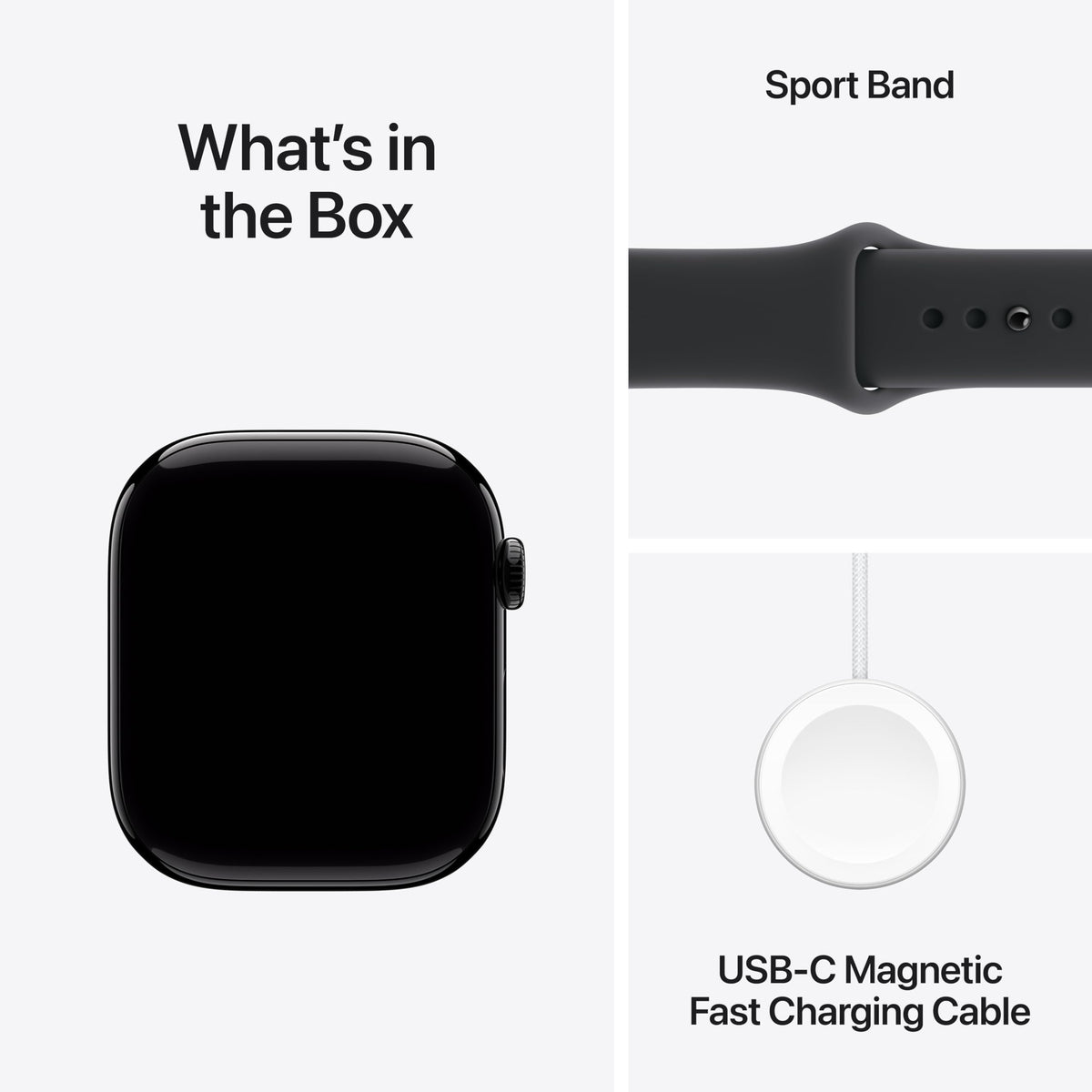 Apple Watch Series 11 GPS 42mm Smartwatch with Space Grey Aluminium Case with Black Sport Band S/M. Sleep Score, Fitness Tracker, Health Monitoring, Always-On Display, Water Resistant