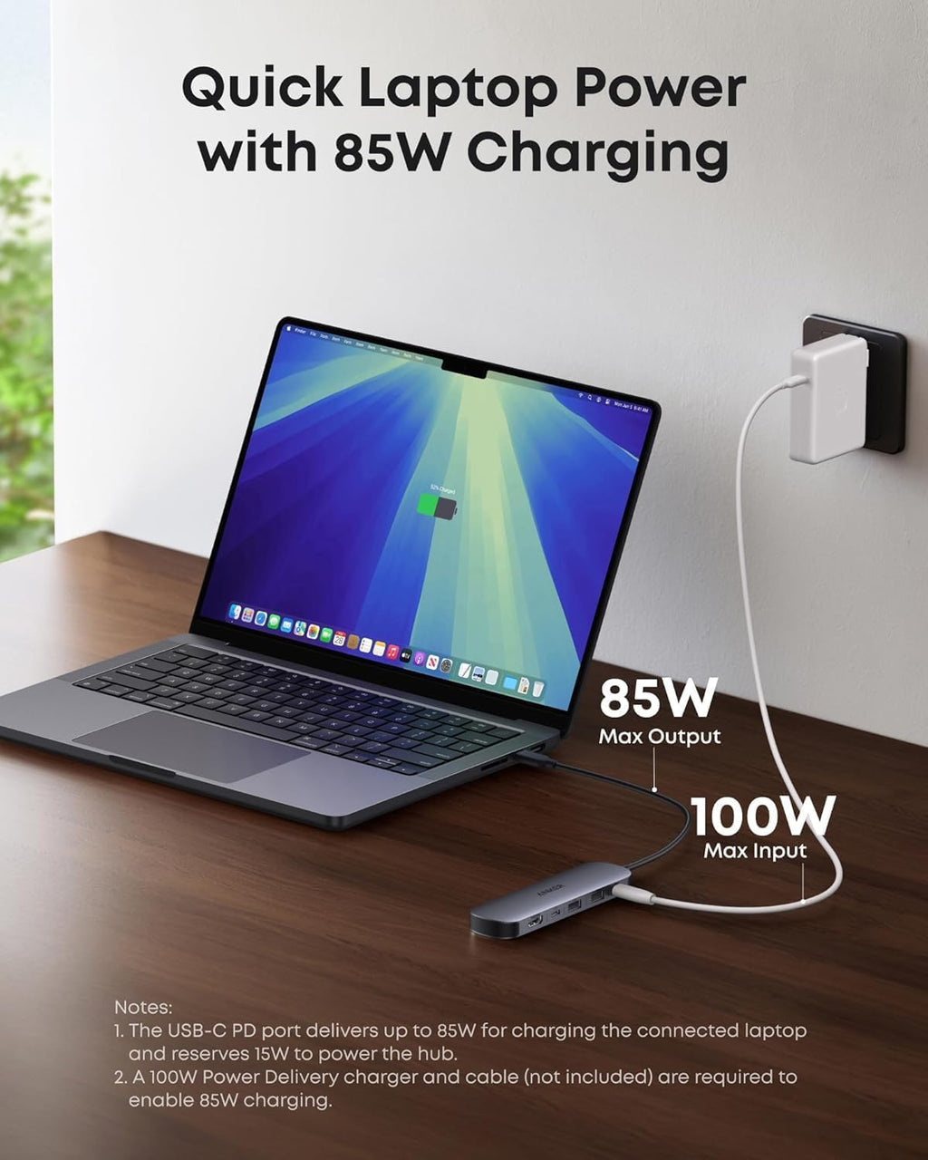 Anker USB-C Hub, 5-in-1 USB Hub for Laptops, 4K HDMI Multiport Adapter