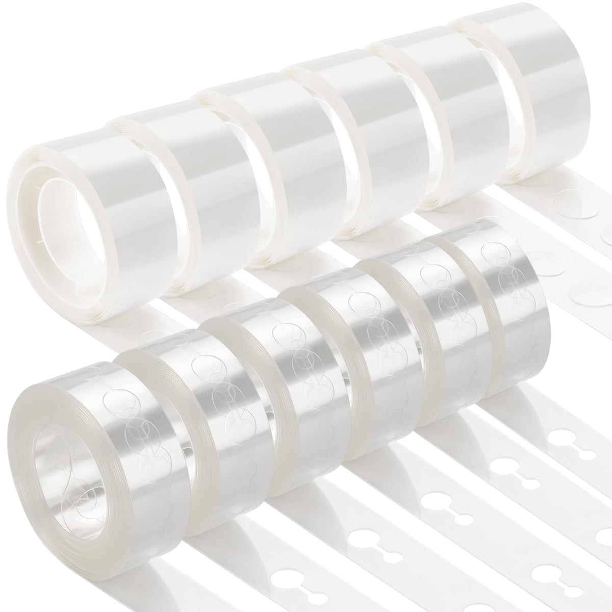 KICNIC Balloon Arch Strip Kit, 82 ft Tape Strips, 500 Glue Point Dots