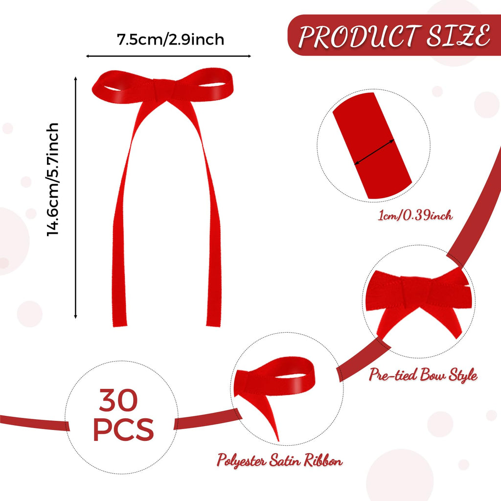 30 Pack Bow Cake Toppers Black Ribbon Bows for Cake Halloween Party Decor