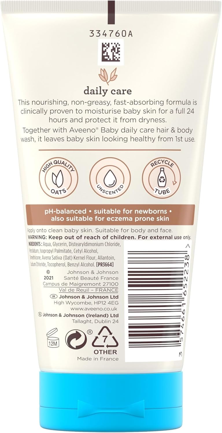 Aveeno Baby Daily Care Moisturising Lotion for Sensitive Skin (1 x 250ml)