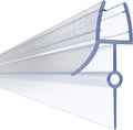 HNNHOME Rubber Plastic Bath Shower Screen Seal Strip for 4-6mm Glass Door Up to 22mm Gap (Straight)