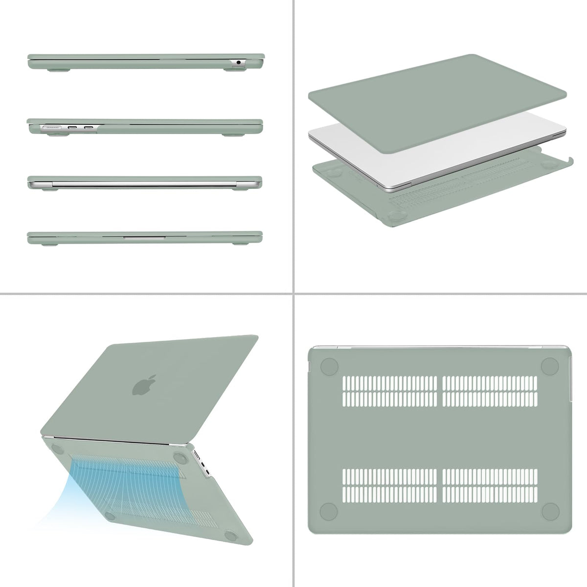 MOSISO Compatible with MacBook Air 13 inch Case 2026, Crystal Clear