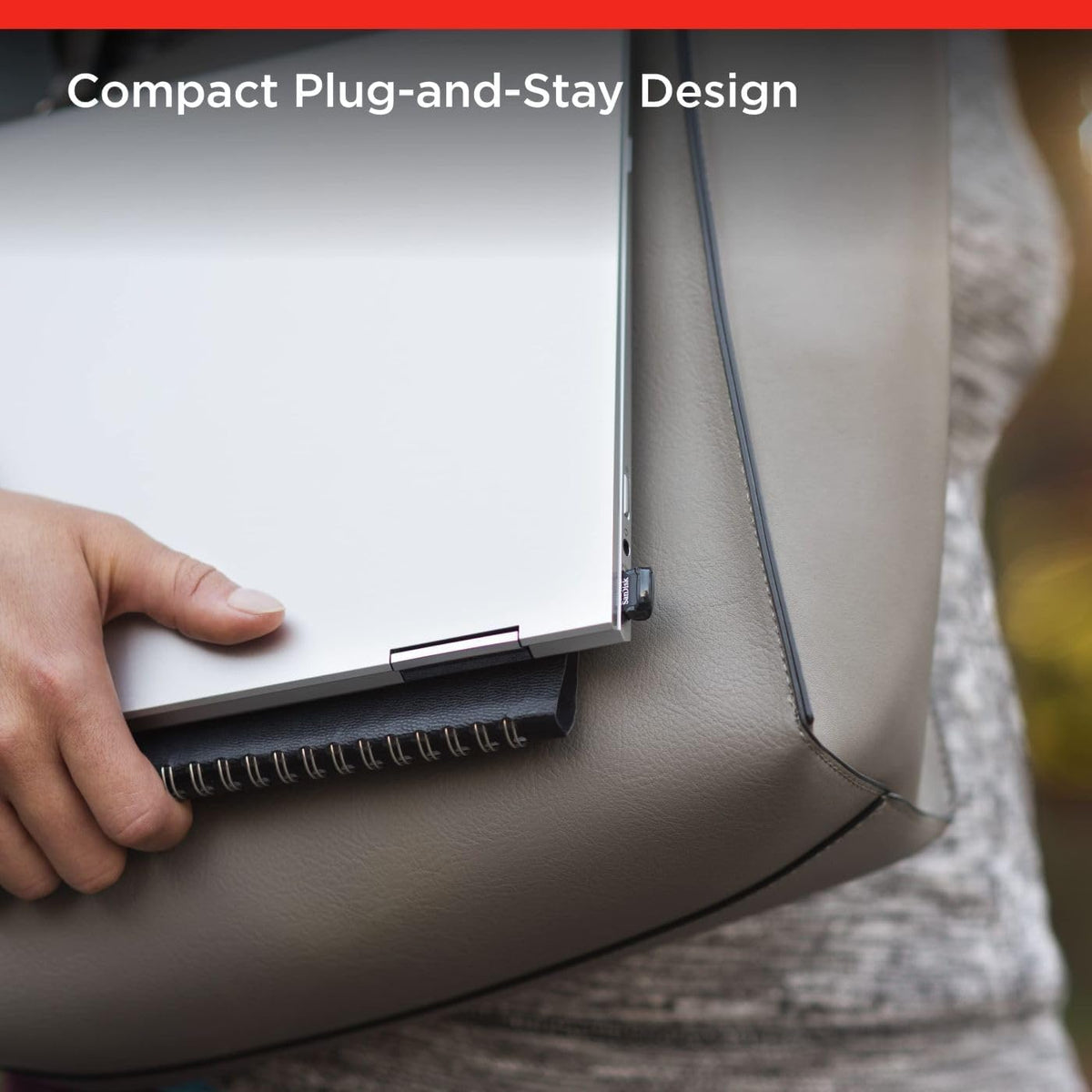 SANDISK Ultra Fit 128GB, USB-A Flash Drive, Up to 400MB/s Read Speeds