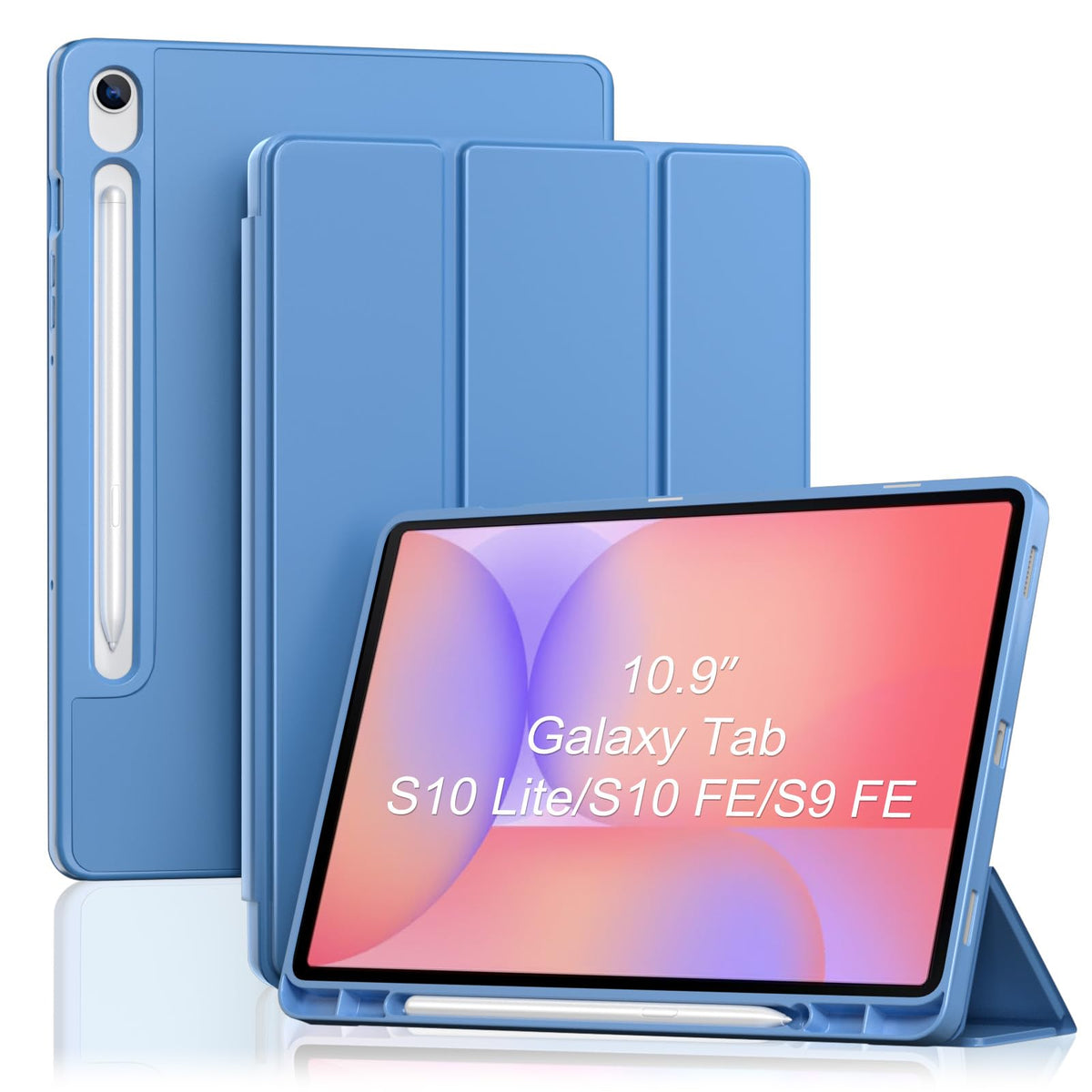 ProCase for Galaxy Tab S10 Lite/S10 FE/S9 FE 10.9" with S Pen Holder -Green
