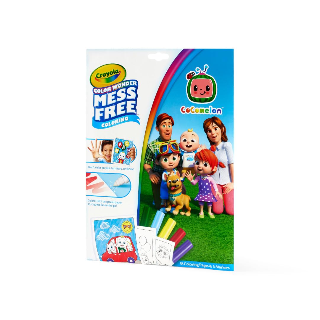 Crayola Bluey Color Wonder Coloring Set, 18 Mess Free Toddler Coloring Pages & 5 Markers, Bluey Activity Set for Kids, Gift for Toddlers, Ages 3+