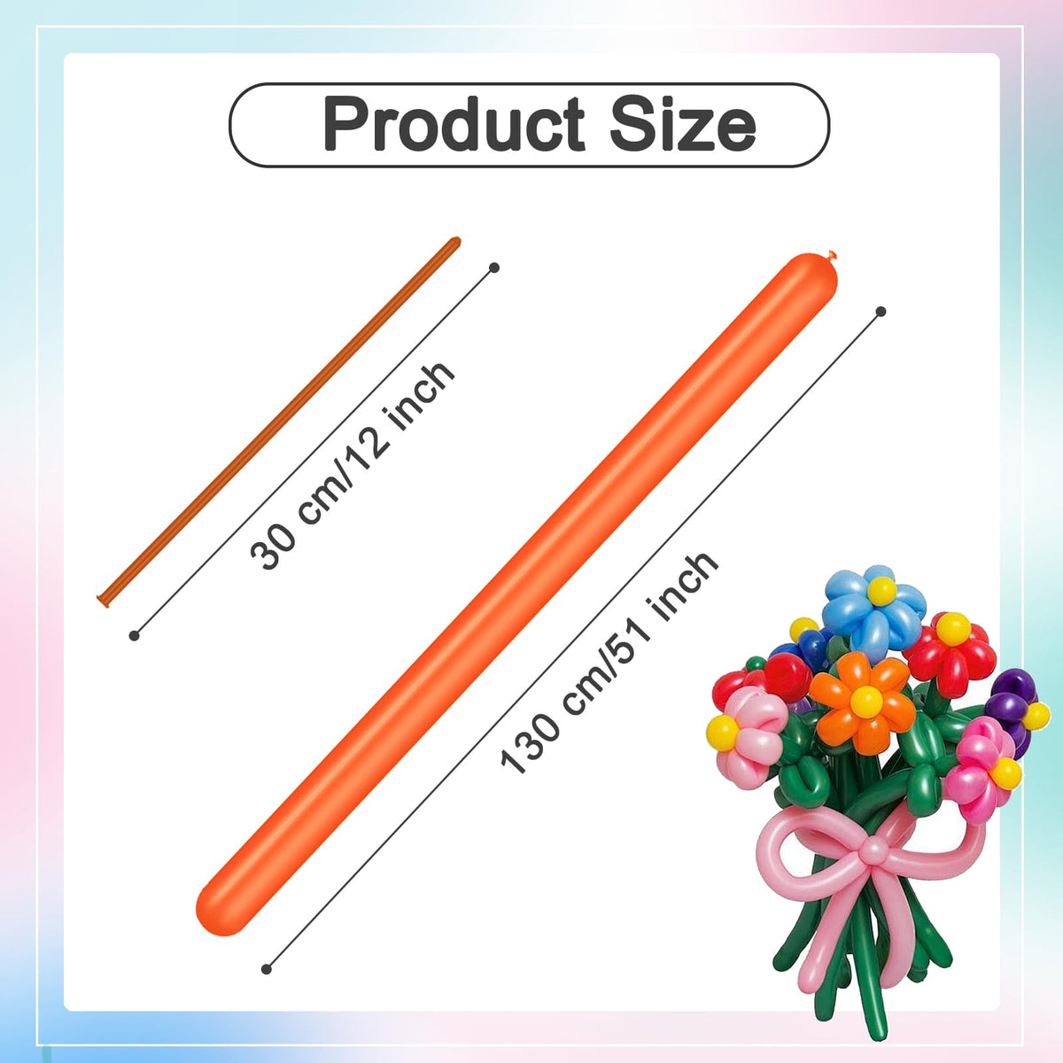 260 Balloons - Clear Long Balloons for Tying Balloon Arch & Balloon Ties