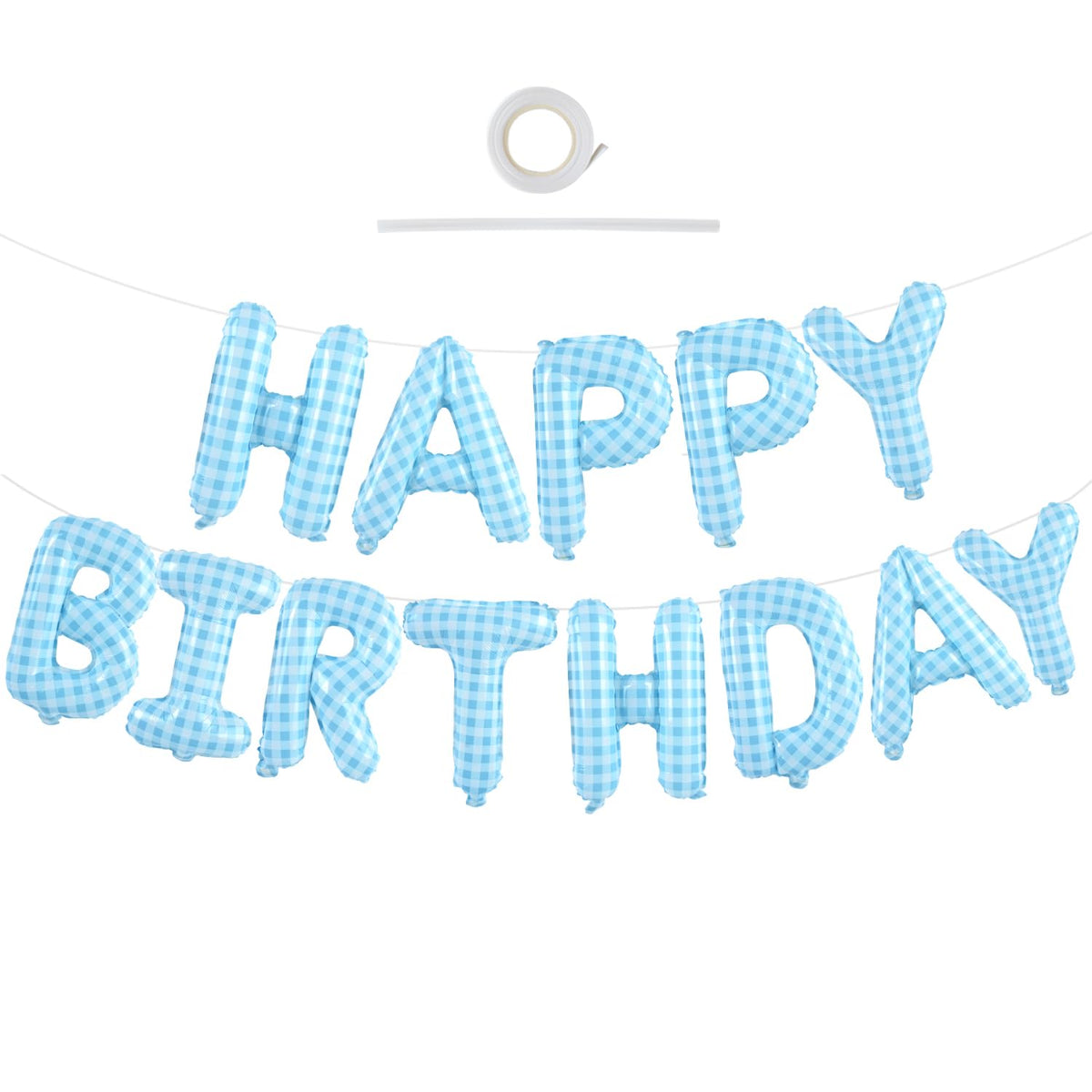 TONIFUL 16 Inch Black Happy Birthday Balloons Banner Decorations for Men
