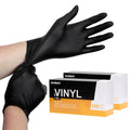 OKIAAS Vinyl Disposable Gloves, Latex-Free, Powder Free, Food Grade