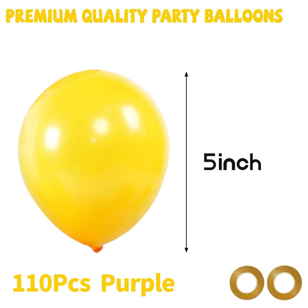 110pcs Black Balloon 12 inch, Black Latex Balloons for Birthday Party Baby Shower Wedding(with 2 Ribbons).