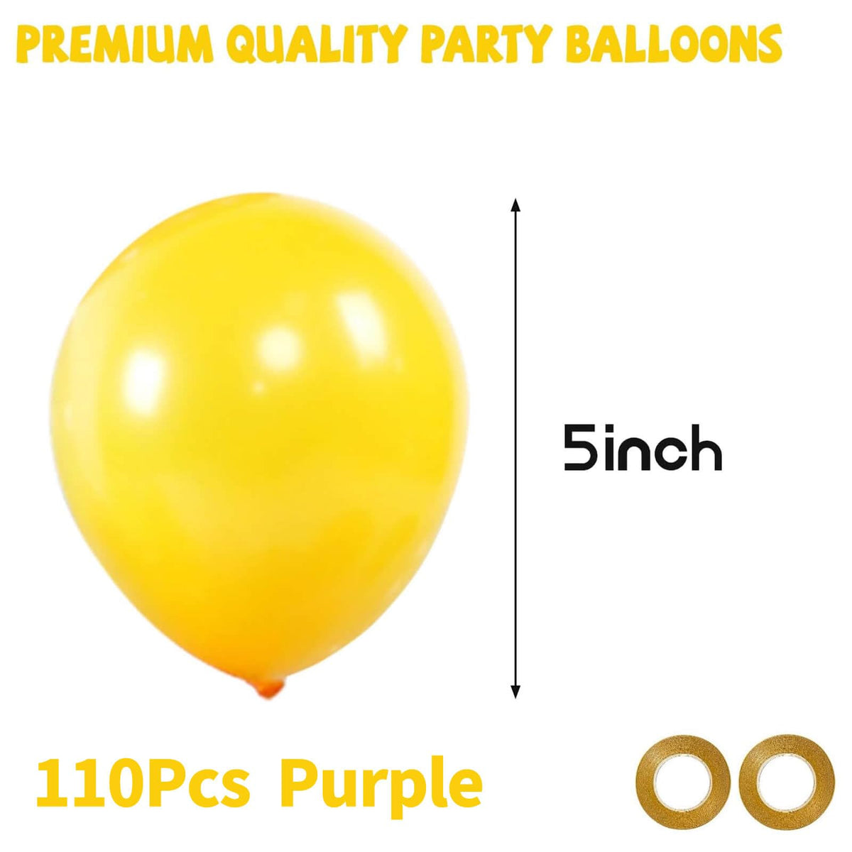 110pcs Black Balloon 12 inch, Black Latex Balloons for Birthday Party Baby Shower Wedding(with 2 Ribbons).