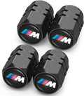 4PCS Tyre Valve Caps, Car Tyre Caps Compatible with BMW M M2 M4 M5 M6 M8 X1 X2 X3 X5 X6 M135i M240i Z4 328i X7, Leak-Proof Dust Caps for Car Tyres