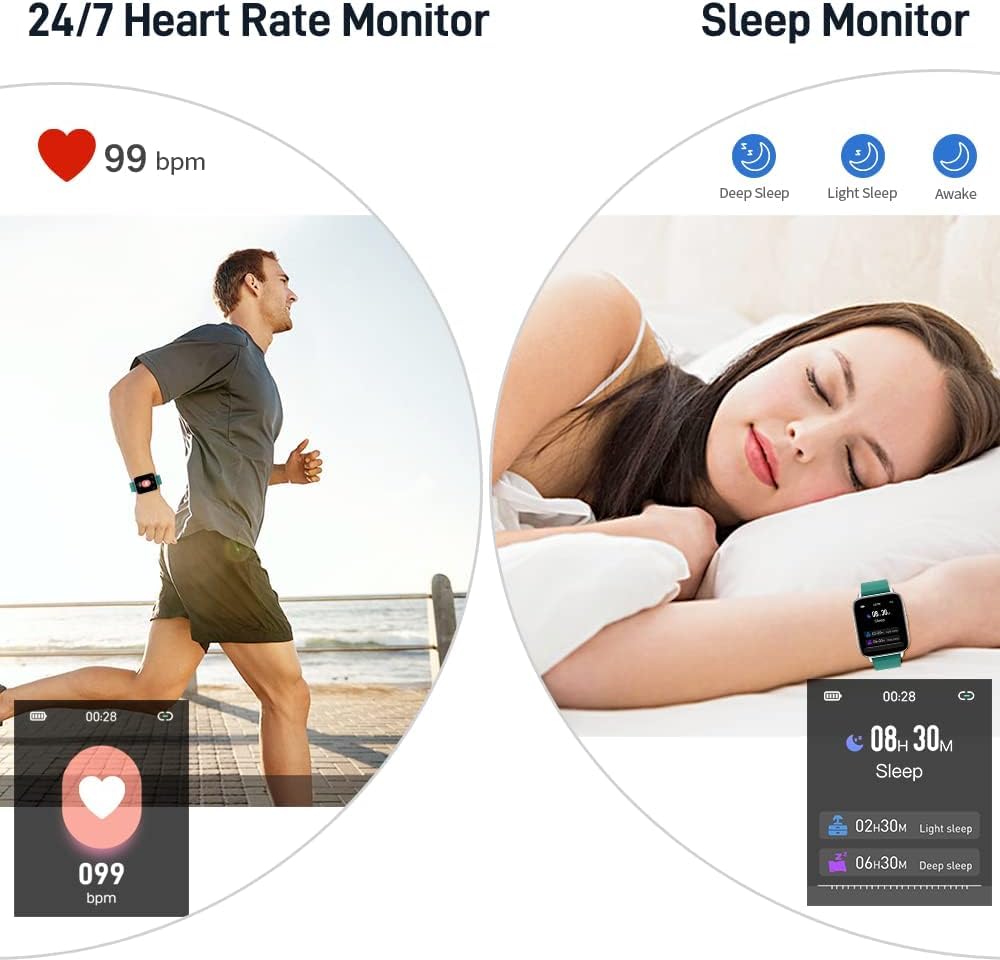 Motast Smart Watch, Fitness Tracker 1.69'' HD for Men Women,