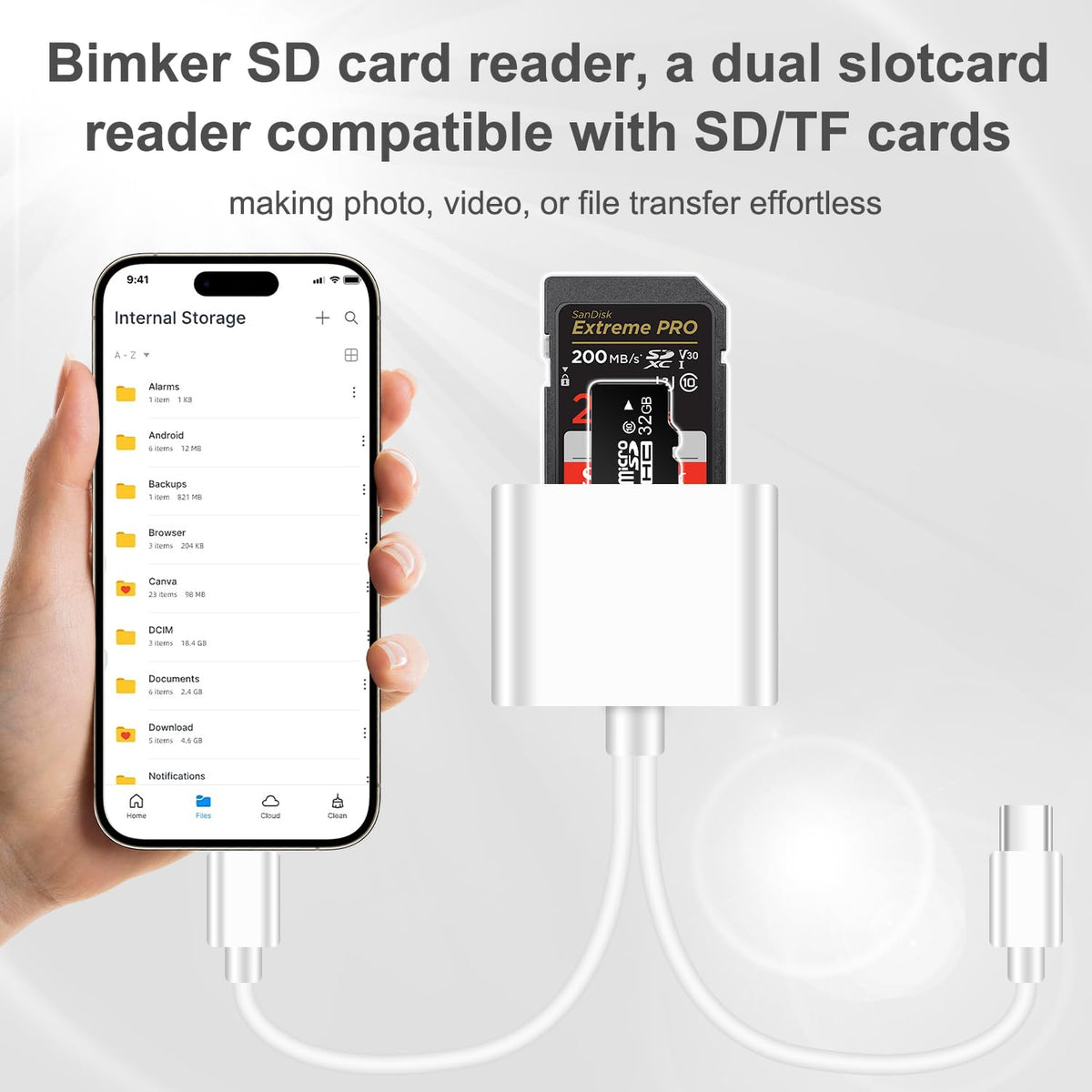USB C SD Card Reader for iPhone 15 16 17, iPad Pro/mini/Air, MacBook Air/Pro, Samsung S25/S24,Type C Card Reader with Dual Slot Memory Card Reader Trail Camera Card Viewer USB C to SD Card OTG Adapter