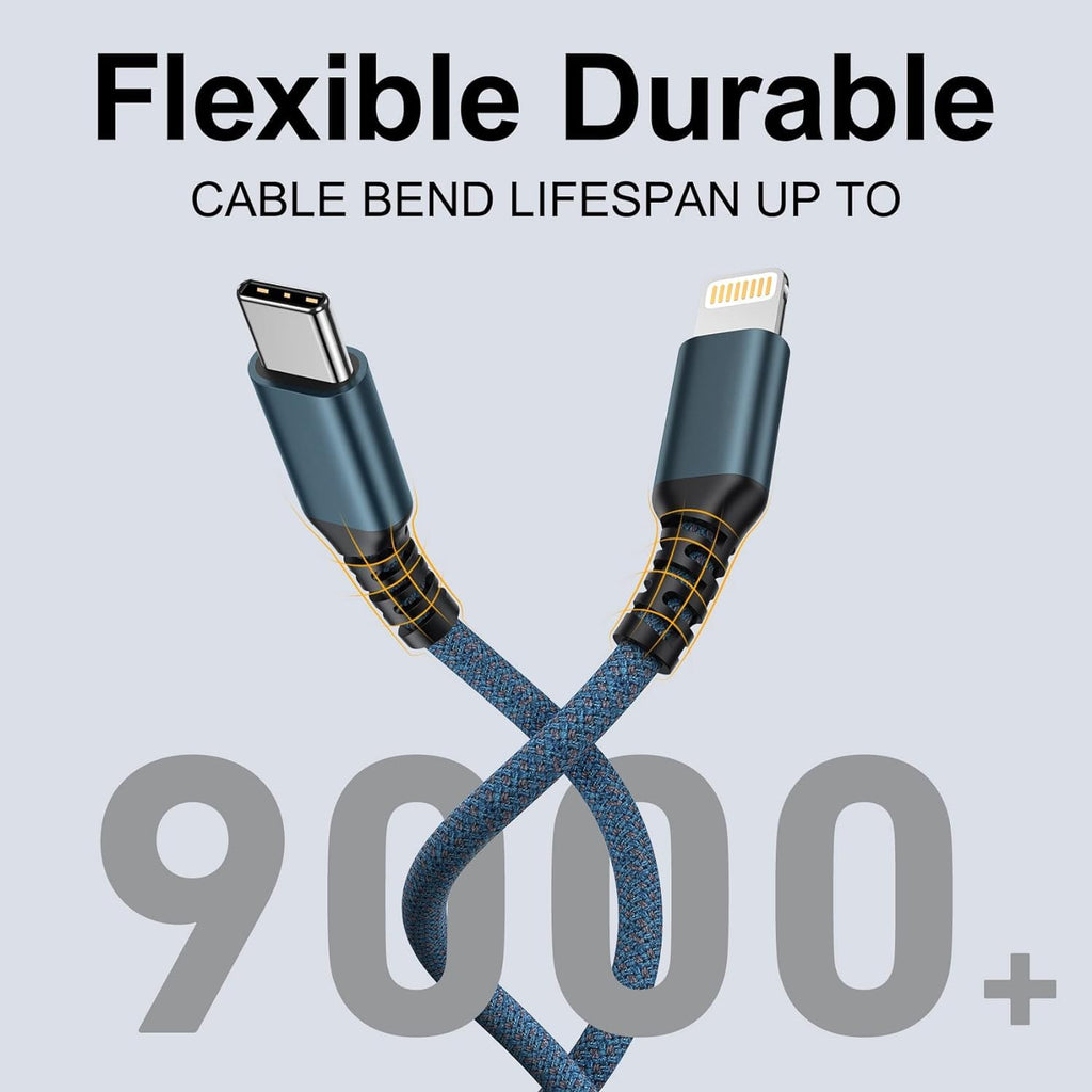 GIANAC Multi Charger Cable [3Pack 1.2M] 3 in 1 Charging Cable Nylon Braided