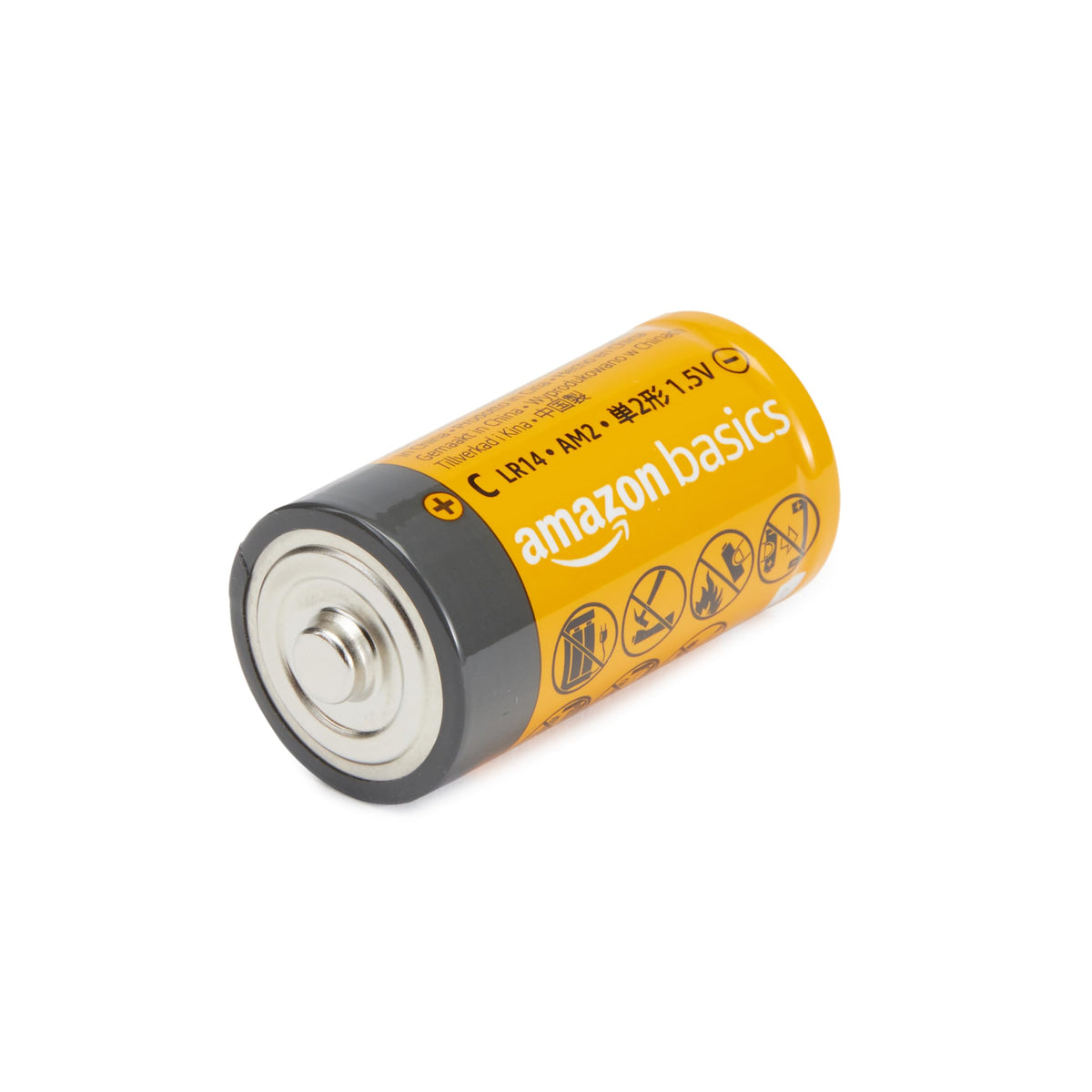 Amazon Basics 8-Pack C Cell Alkaline Batteries, 1.5 Volt, 5-Year Shelf Life
