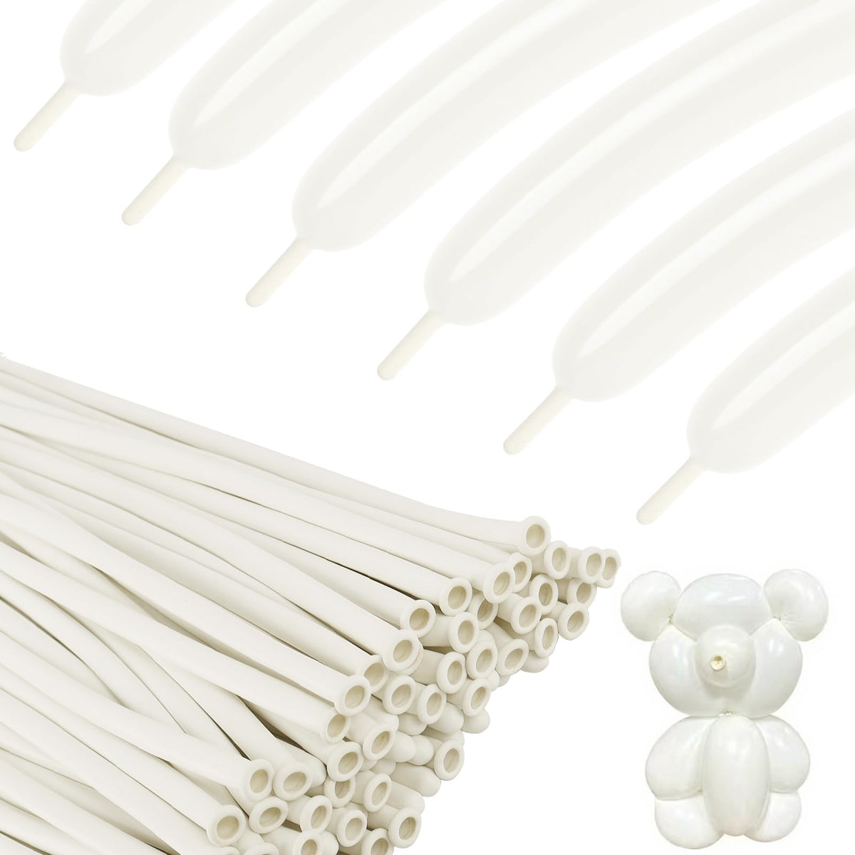 260 Balloons - Clear Long Balloons for Tying Balloon Arch & Balloon Ties