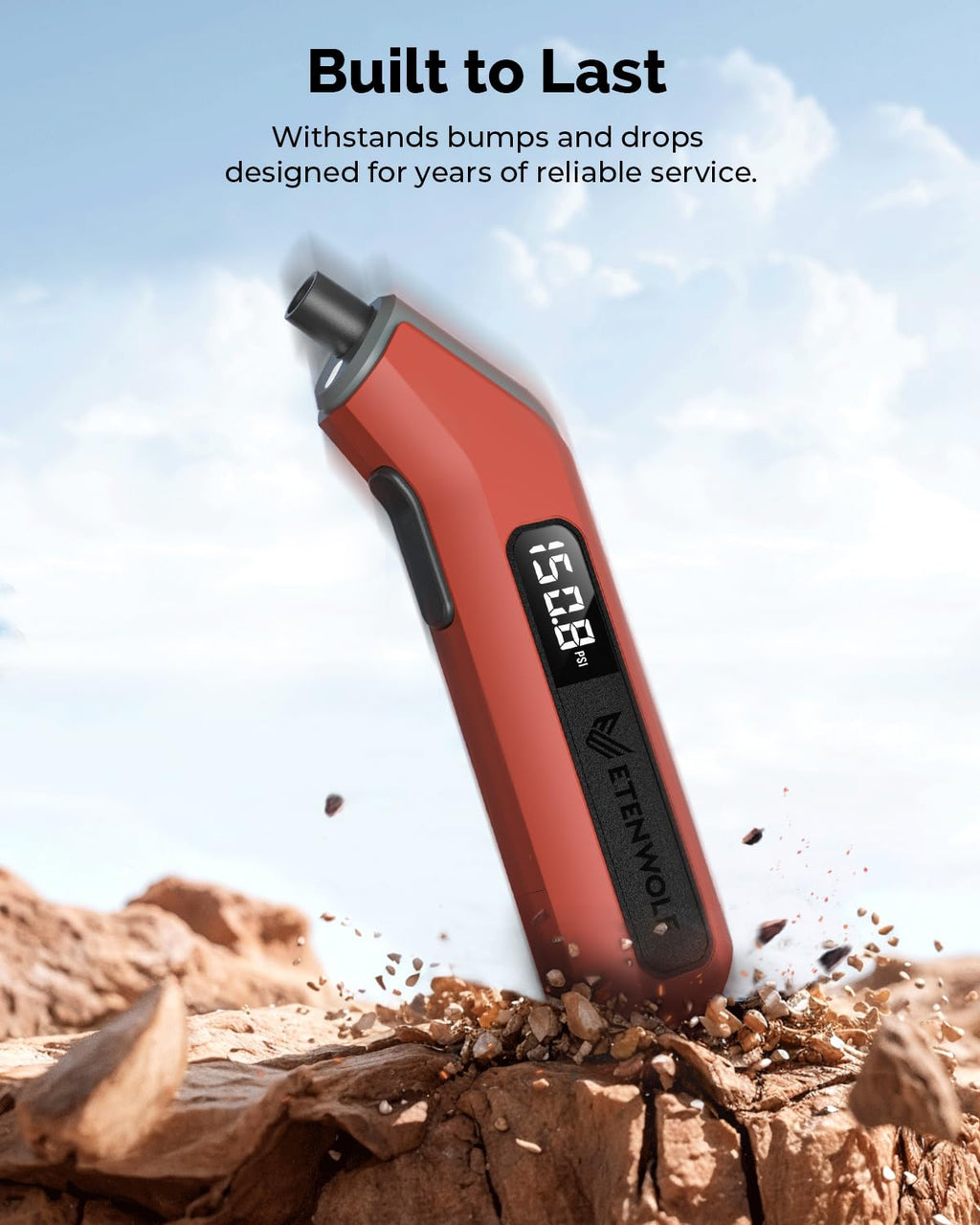 ETENWOLF T300 Plus Digital Tyre Pressure Gauge 200 PSI-Digital Tyre Gauge