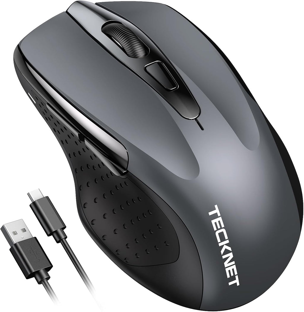 TECKNET Bluetooth Mouse, Wireless Mouse Rechargeable