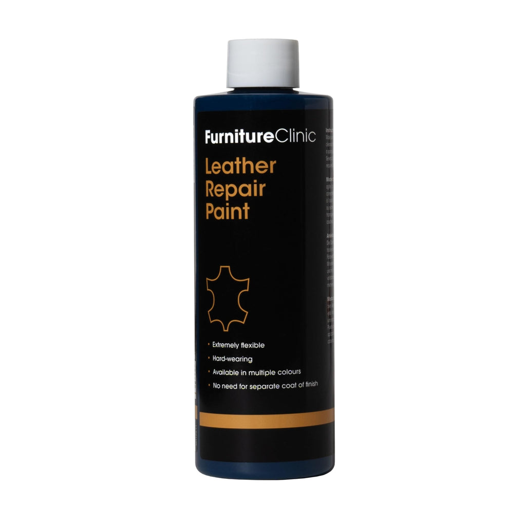 Furniture Clinic Leather Repair Paint & Dye | Self Seal Colourant for Quick and Easy Leather Repair | Suitable for Sofas, Car Seat, Shoes, Handbag, and More - Dark Brown, 250ml