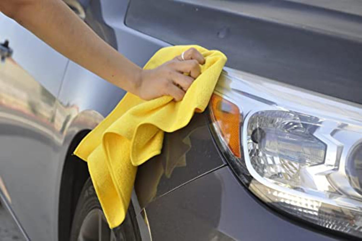Kirkland Signature 713160 Ultra Plush Microfiber Towels 36 Pack, Yellow, H 40.6 x W 40.6 cm