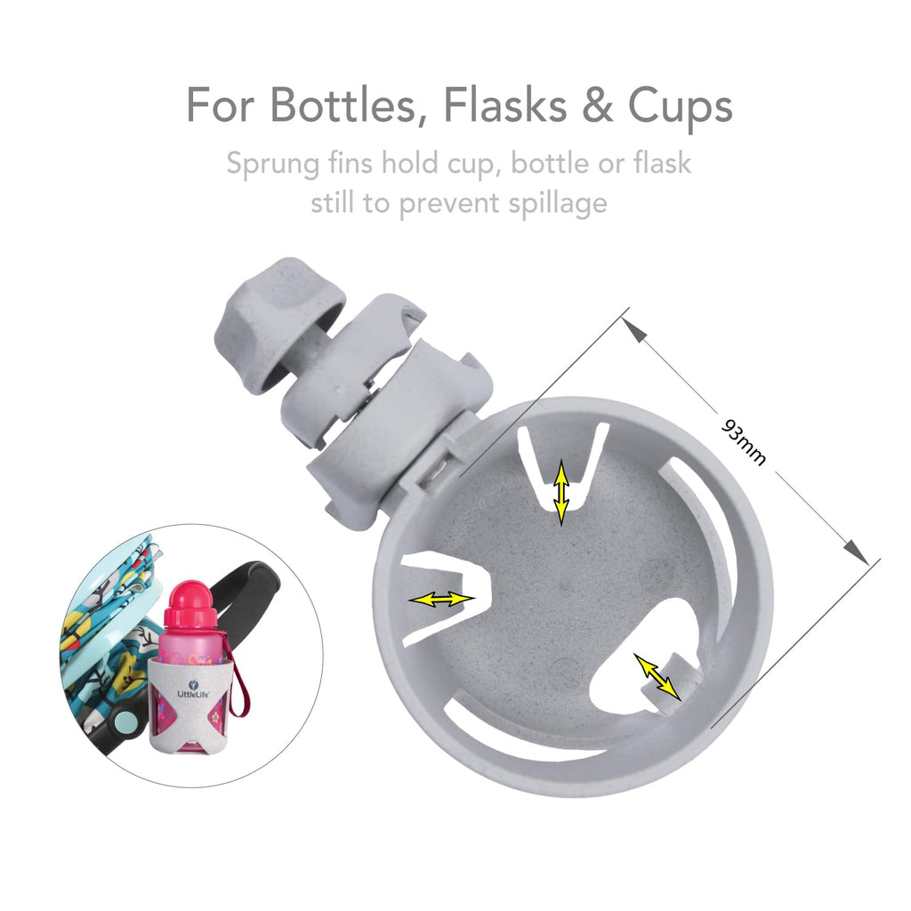 LittleLife Buggy And Pushchair Universal Cup & Phone Holder