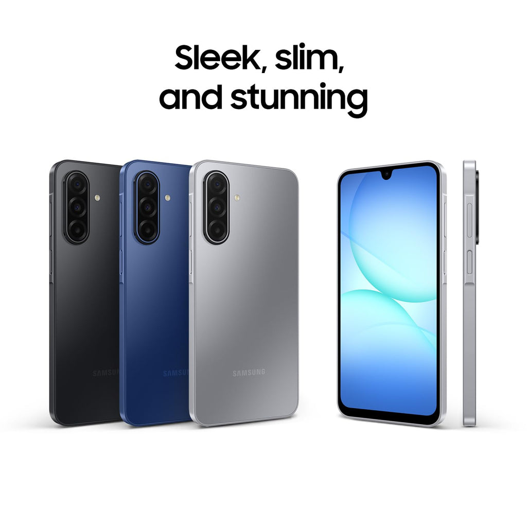 Samsung Galaxy A17 5G, AI Smartphone, Slim 7.5mm Frame, Large Screen, 50MP Camera, 128GB Storage, 4GB Memory, 5000 mAh Battery, Black, 3 Year Extended Warranty (UK Version)