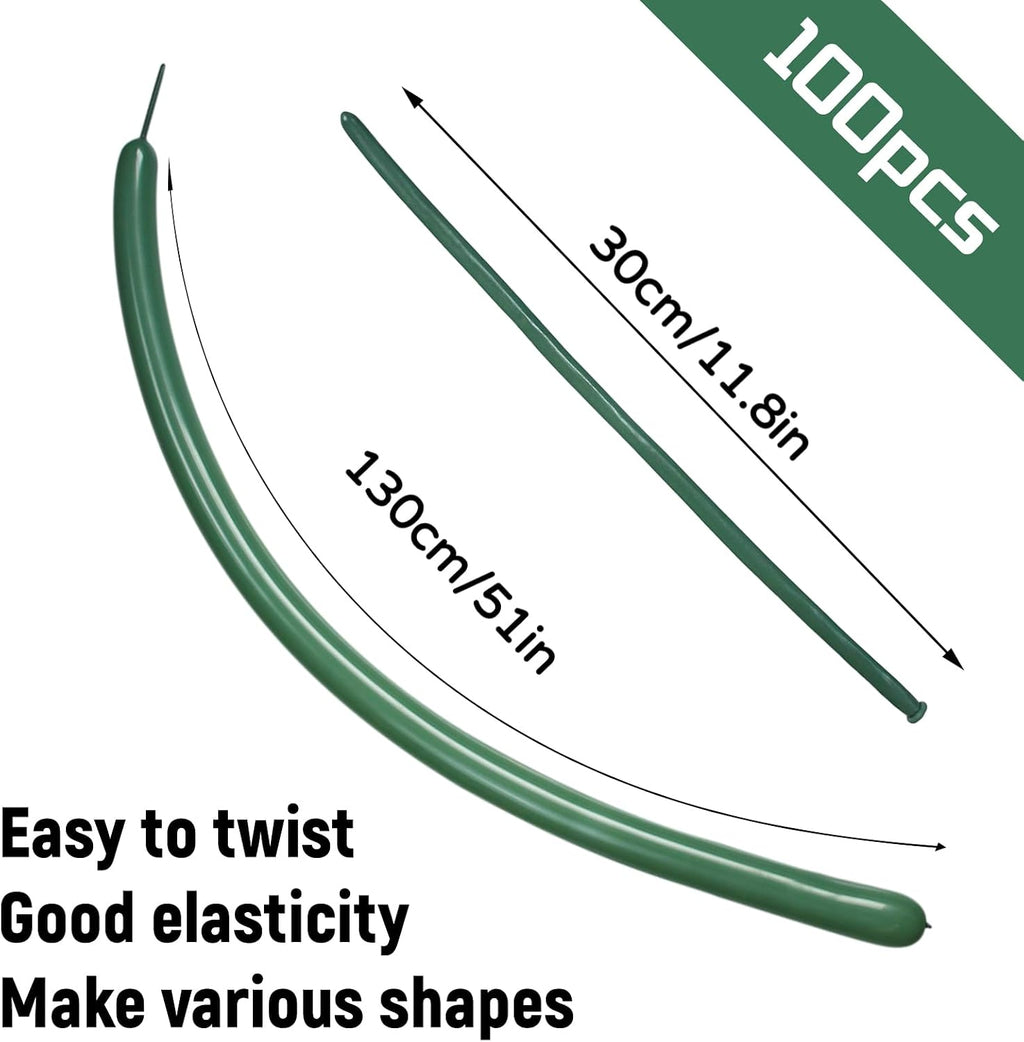 100Pcs clear 260 Balloons Clear Long Skinny Latex Balloon for Animal Ballons, Premium Quality Balloons for Beginners Baloons Making Kid's Carnivals Party Decoartion