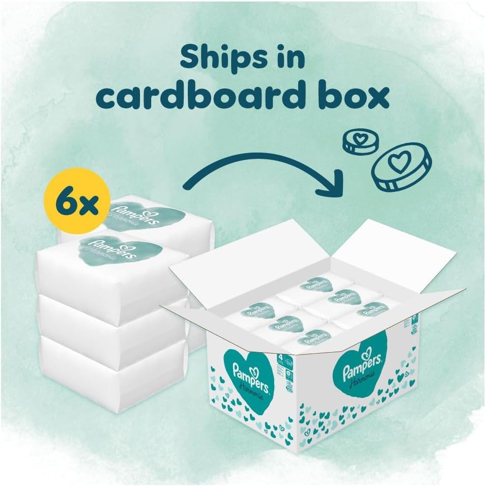 Pampers Harmonie Nappies Size 4 Monthly Box
