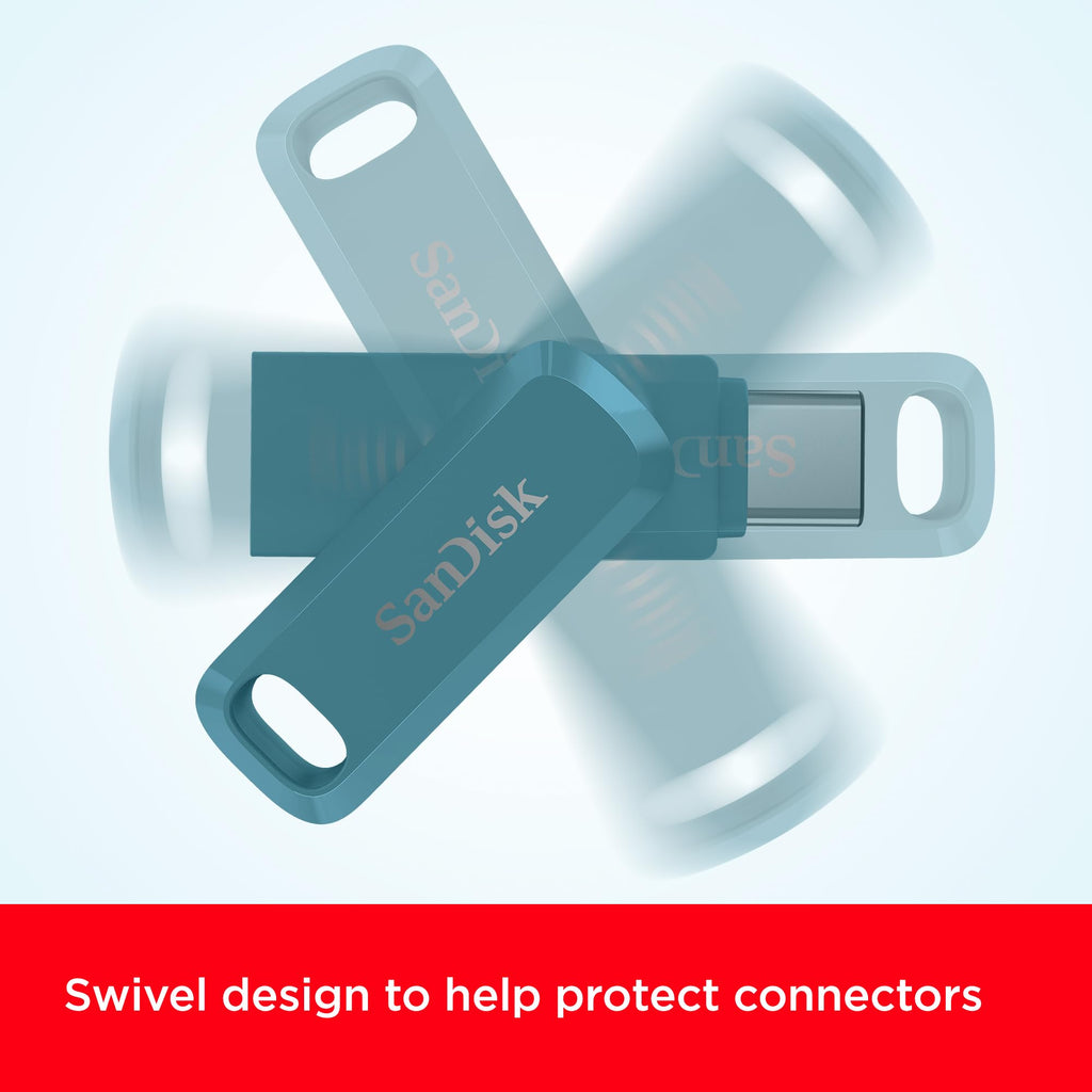 SANDISK Ultra Dual Drive Luxe 256GB, USB-C+USB-A, Up to 150MB/s Read Speeds