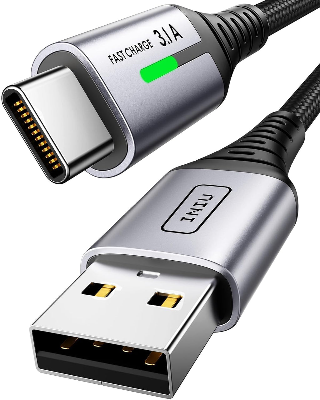 INIU USB C Charger Cable, [2m] USB A to USB C Charging Cable 3.1A