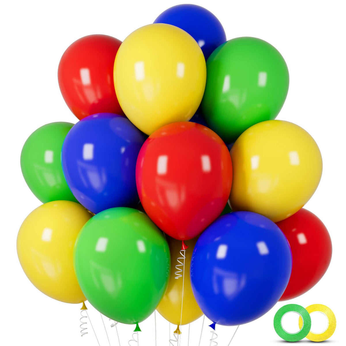 ASIYUHY Yellow Balloon 12 inch 100 Pack Thick Latex Helium Balloons