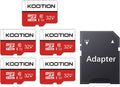 KOOTION Micro SD Card 32GB 5 Pack MicroSDHC UHS-I Memory Card Class 10 High Speed Micro SD Card, C10, U1