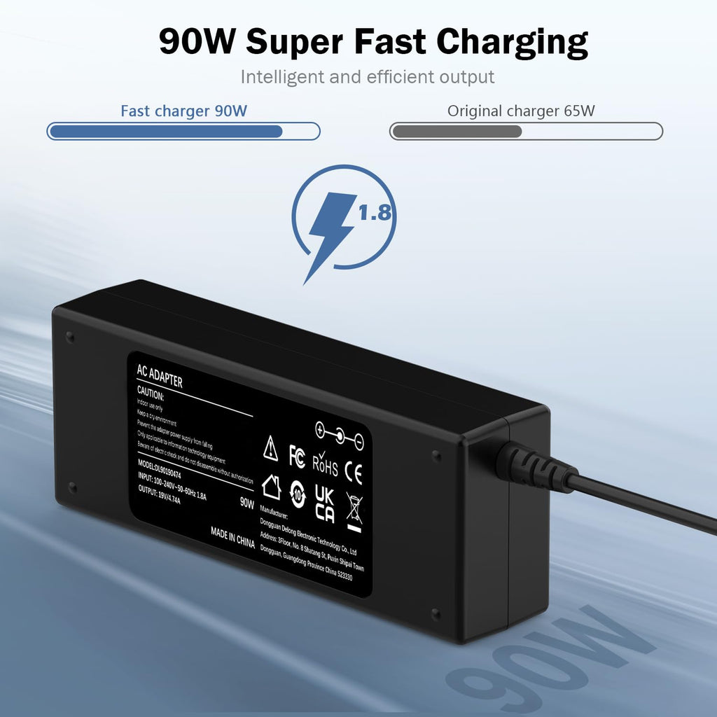 USB C Laptop Charger 45W Compatible with Acer HP Asus Lenovo Chromebook