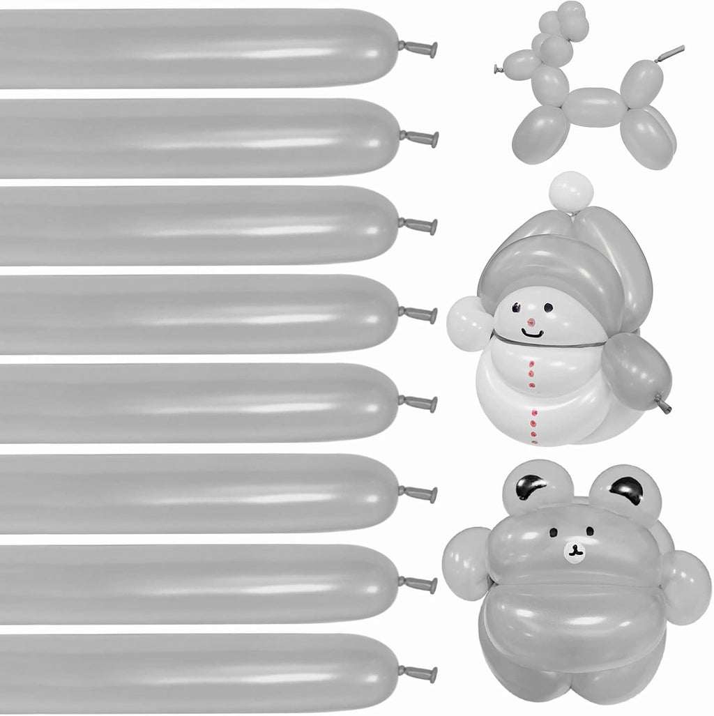100Pcs clear 260 Balloons Clear Long Skinny Latex Balloon for Animal Ballons, Premium Quality Balloons for Beginners Baloons Making Kid's Carnivals Party Decoartion