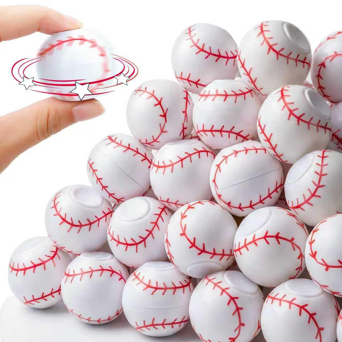 32PCS Fidget Spinner Soccer Balls Halloween Party Favors for Kids 4-8 8-12