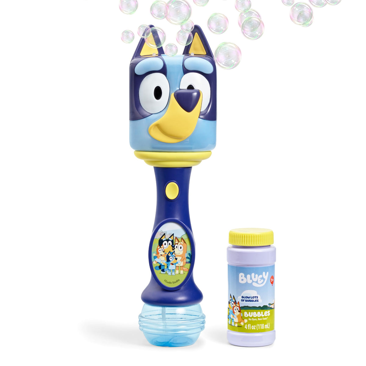 Little Kids Disney Mickey Mouse Light and Sound Musical Bubble Wand, Includes Bubble Solution, Multi (20511)