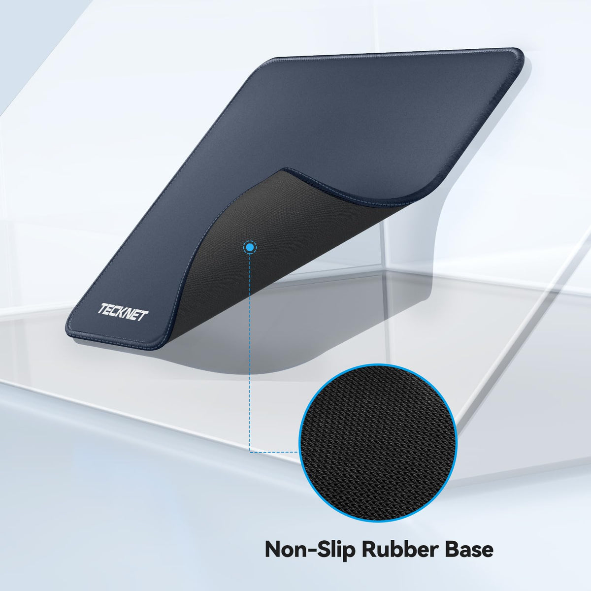 TECKNET Mouse Mat, 2 Packs with Stitched Edges, 270x210x3mm Mousepad